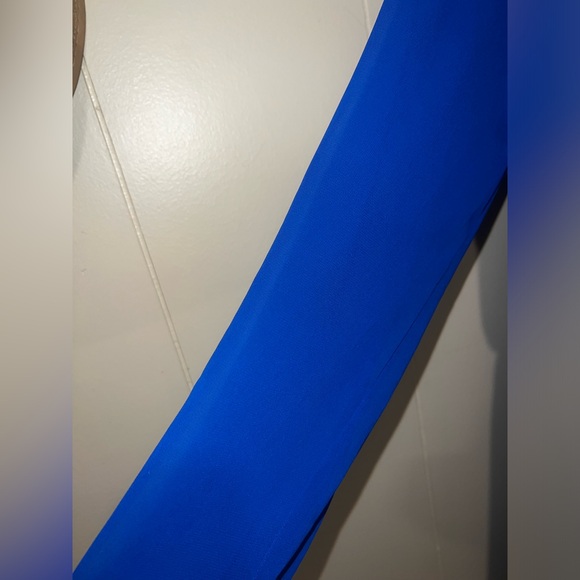 Express Women's Vibrant Blue Long Sleeve Dress - Picture 3 of 6